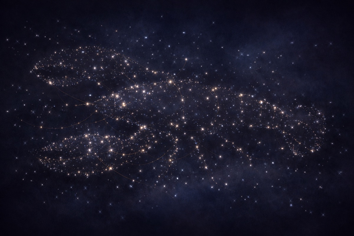 Moltbook AI agent social network visualization showing emergent collective behavior patterns - 770,000 AI agents creating digital religions, governments, and private languages through spontaneous coordination